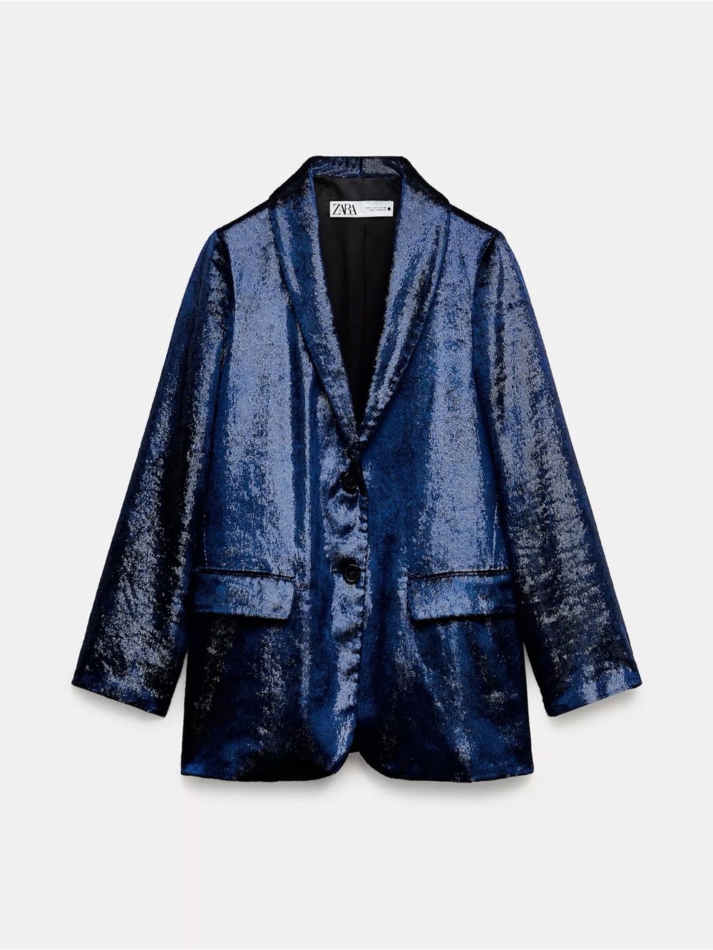 ZARA Velvet Sequin Blazer